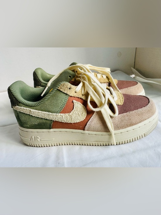 Nike Shoes - Nike Women’s Air Force 1 ‘07 LX Oil Green Terra Blush Size US 6